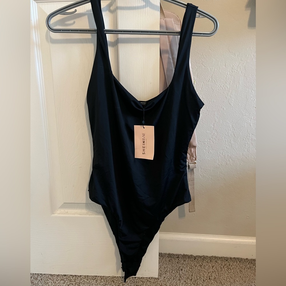 Black sculpt bodysuit